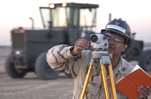man surveying land - Garrett and Associates